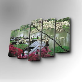 Wallity Cuadro Decorativo en Lienzo 5 Piezas 5PUC-014